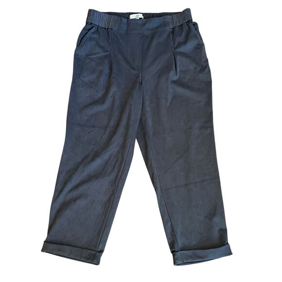 Brochu Walker Women’s Sz M Gray Westport Brushed Pant $398 Pull On Ankle - Picture 3 of 16